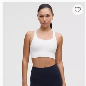 Women's  Lululemon White Sports Bra Sz 8